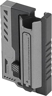 Portable Power Bank, Replaceable Battery Charger, Mobile Power Box with Symmetrical Design, Golden Copper Shrapnel, ECO Mode, for IOS Phone, BT Devices, Indoor & Outdoor (Silver)