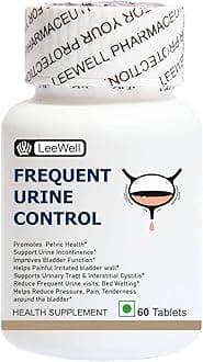 - Frequent Urine Control Support Supplement | Pumpkin Seed Oil, Soy Germ Extract, Calcium Glycerophosphate, Angelica, Quercetin, Aloe Vera Extract, L-Arginine, D-Mannose, Piperine - 60 tablets