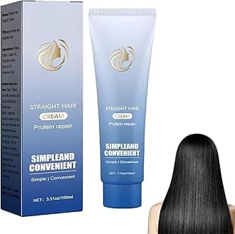 Protein Correction Hair Straightening Cream,Silk & Gloss Protein Correction Hair Cream, Straighten And Care 2-In-1 hair straightener cream, for Frizzy and Dry Hairs (W)
