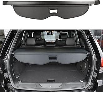 Cargo Cover for Jeep Grand Cherokee Accessories 2011-2020 2021 Rear Trunk Shade Cover（Not fit for 2021 Winter-Not fit for Grand Cherokee L 2022）