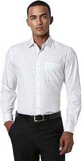 Peter England Men Polycotton Solid Slim Fit Shirt