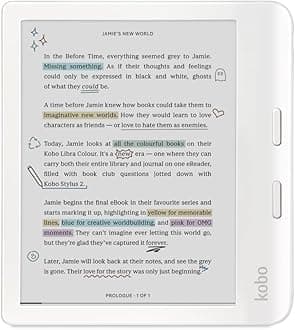 Libra Colour E Book Reader 7" White