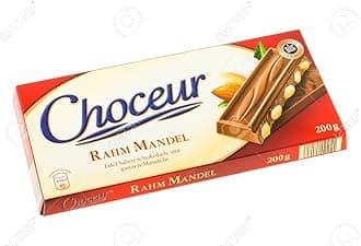 Choceur Rahm Mandel - Smooth creamy chocolate with whole almonds - 200 Grams