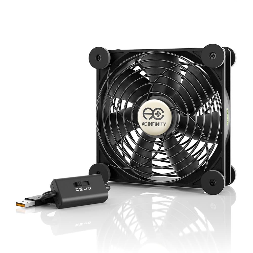 MULTIFAN S3, Quiet 120mm USB Fan, UL-Certified for Receiver DVR Playstation Xbox Computer Cabinet Cooling
