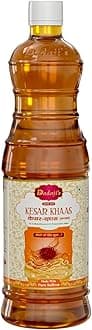 Dadaji's Kesar Khaas Sharbat - Premium Saffron Syrup for Refreshing Drinks & Desserts | Authentic Flavor & Rich Aroma | Ideal for Coolers, Mocktails (750ml)