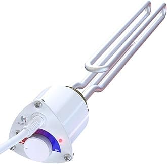 Electric Immersion Heater GR for Boiler, Electric Water Heater with Thermostat, Heating Element with Water Temperature Controller - 230 V, 3000 W, 6/4", White