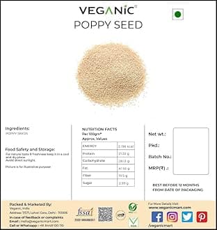 Veganic Poppy Seed | Posto, Khus Khus, Khas Khas | Posta Dana (400g)