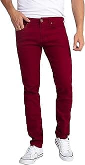 WULFUL Men's Slim Fit Skinny Stretch Comfy Jeans Denim Pants