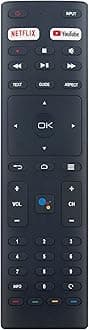 VINABTY RM-C3416 RM-C3329 RM-C3359 RC-N2409 RM-C3369 Voice Remote Control Replacement Works for JVC Android TV AV-H323115A