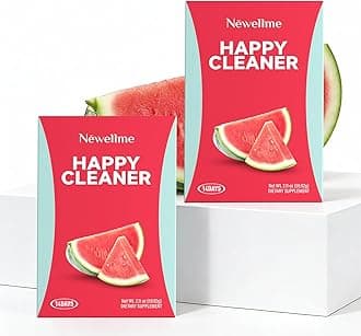Happy Cleaner Superfood Powder | Digestive & Gut Health, Prebiotics & Probiotics for Women & Men, Support for Bloating & Regularity, Vegan Sugar-Free, Watermelon Flavor, 28 Sachets (2 Pack)