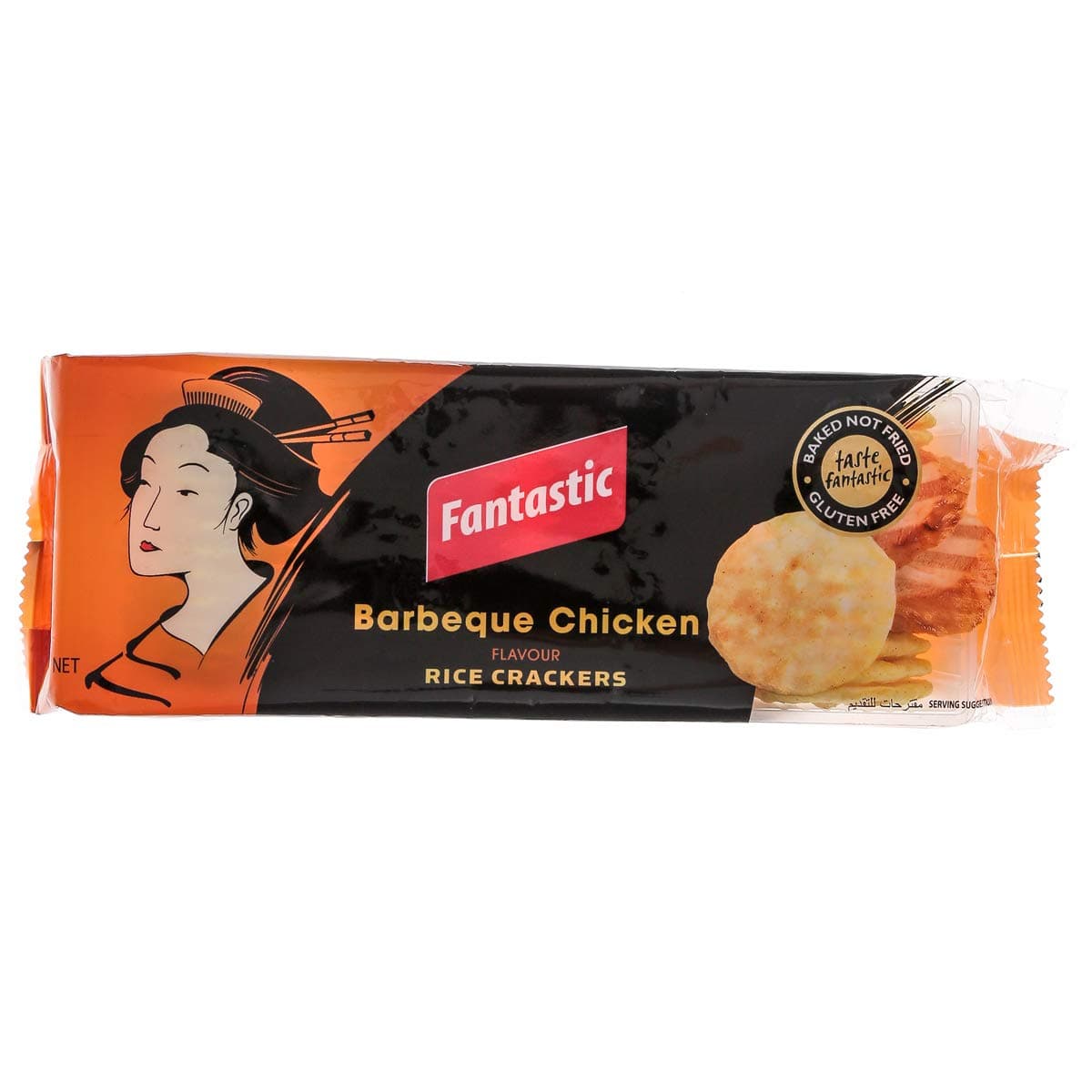 Fantastic Barbeque Chicken Flavour Rice Crackers, 100 g
