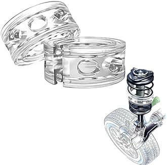 Car Shock Absorber, 2pc Transparent Car Shock Absorber Retainer TPE Spring Buffer Power Cushion (FOR MAHINDRA (REVA), FOR FRONT)