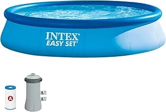 INTEX 28141EH Large Round Easy Set Swimming Pool - 13ft by 33" with Filter Pump