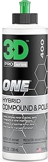 One Car Scratch & Swirl Remover - Rubbing Compound & Finishing Polish - Buffing Compound Swirl Remover - True Car Paint Correction 8oz.