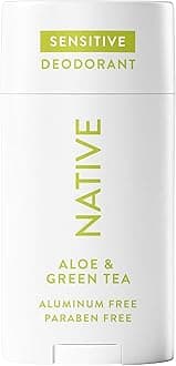 Sensitive Deodorant | Natural Deodorant for Women and Men, Aluminum Free, Baking Soda Free, Phthalate Free, Talc Free, Coconut Oil and Shea Butter | Aloe & Green Tea (Sensitive)