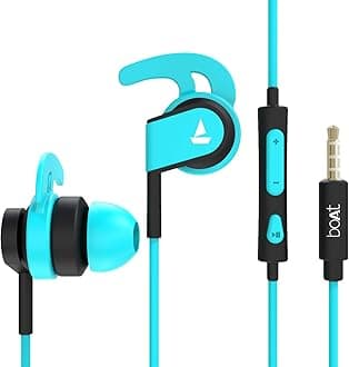 Bassheads 242 in Ear Wired Earphones with Mic(Blue), 3.5 mm Jack