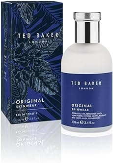 - Ted Baker Original Skinwear Eau de Toilette for Men Woody Aromatic Fragrance with Lime, Bergamot, Sandalwood, Amber, Citrus, Refreshing, Mens Cologne Spray for Him, 3.4 fl oz / 100ml
