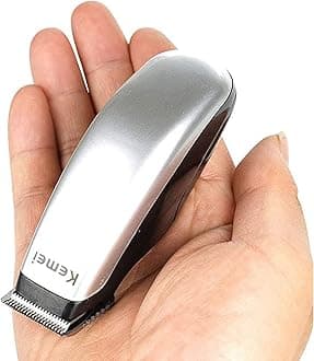 KEMEI Mini Clippers Trimmer Groomer Cordless Self-Haircut Kit Styling Shears with Stainless Steel
