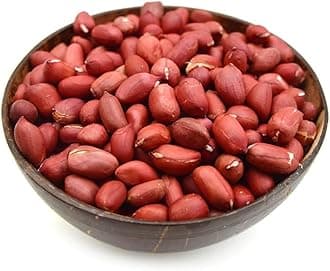 Red Skin Peanuts 5kg - Raw Whole Skinned Peanut Nuts - Natural Bulk Ready to Eat Edible Nut For Human Consumption – Protein Unsalted Unroasted Shelled Redskin Kernels Jugu (Packaging May Vary) PURIMA