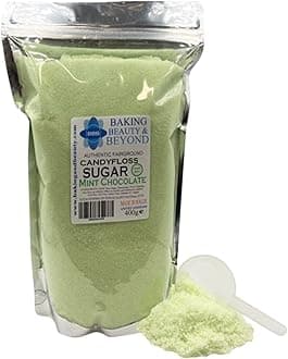 Baking Beauty and Beyond Premium Candy Floss Sugar 400g - Mint-Chocolate Flavour