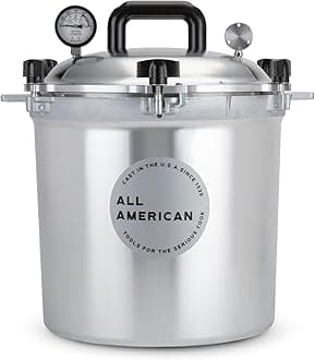 1930: 25qt Pressure Cooker/Canner (The 925) - Exclusive Metal-to-Metal Sealing System - Easy to Open & Close - Suitable for Gas, Electric, or Flat Top Stoves - Made in the USA