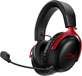 ハイパーエックス(HyperX) HyperX Cloud IIIワイヤレスゲーミングヘッドセット DTS Headphone:X空間オーディオ 53mmドライバー搭載 Cloud IIの 快適性 ブラック‐レッド PC、PS5、PS4、Xboxシリーズ、Nintendo Switch、モバイル77Z46AA
