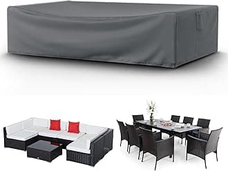 STARTWO Patio Furniture Covers, Waterproof Heavy Duty Outdoor Furniture Cover for Table Chairs and Sectional Sofa Set,126x64x28in,Gray