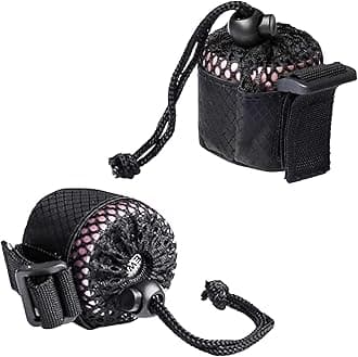 EWA 2PCS Mini Bluetooth Speaker Case, Carry Case A106 Speaker A109mini Speaker, Portable Travel Bag, Nylon Mini Travel Case also Suitable for USB Cable and Accessories (Black, 2PCS)