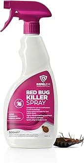 REPELEM Bed Bug Killer Spray - 500ml Spray, Kills Bed Bugs at All Life Stages, All in One Bugs Treatment for Use on Mattresses, Soft Furnishings & Around The Home