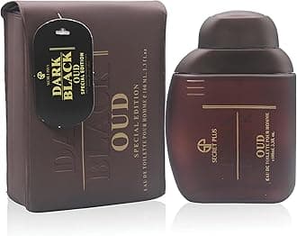 Men's Perfume Dark Black Oud –Intense & Mysterious Fragrance With Spicy, Woody, And Amber Notes–Long-Lasting,Bold Scent For Evening And Special Occasions