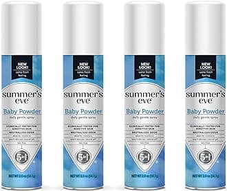 Summer's Eve Baby Powder Daily Gentle Feminine Spray, 2 oz. (Pack of 4)