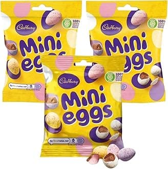 Credo Gifts Chocolate Bundle With Cadbury Mini Eggs Bags 80g (3 Pack)