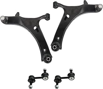 TRQ Front Suspension Kit Control Arm with Ball Joint Sway Bar Stabilizer Link Compatible with 2008-2016 Subaru Impreza