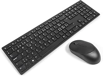 Dell KM5221W SWISS Pro Wireless Keyboard & Mouse Combo Bundle