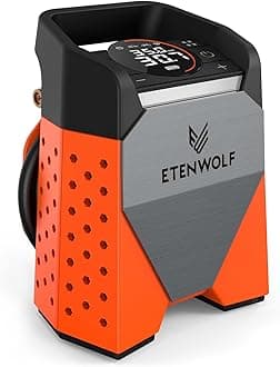 ETENWOLF ZEPHYR S3 Tire Inflator Portable Air Compressor with 1 Minute Fast Inflation and 100% Duty Cycle 160PSI Air Pump for Car SUV Bike Ball (Vivid Orange)
