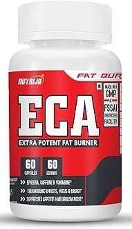 NutriJa ECA - Ephedra, Caffeine & Yohimbine Stack - Servings (60 Capsules)