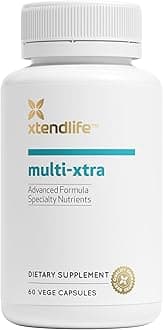 Multi-Xtra Multivitamin for Immune, Heart & Energy Support - 40+ Bioavailable Vitamins, Minerals, Antioxidants & Herbs - for Men, Women & Children - 30 Day Supply