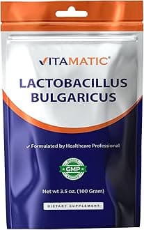 Lactobacillus Bulgaricus Probiotic Powder - Digestive Health Support - 100 Gram (3.5 OZ) - 100 Servings