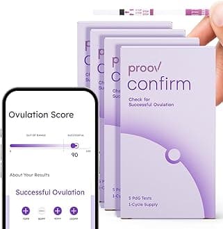 Proov PdG - Progesterone Metabolite – Test | Only FDA-Cleared Test to Confirm Ovulation Quality at Home | 4 Cycle Pack | Works Great with Ovulation Tests | 20 PdG Test Strips