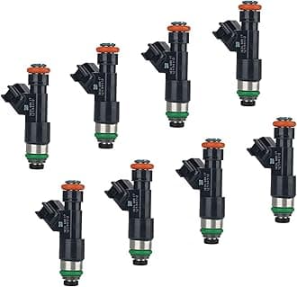 12594512 OE Performance Fuel Injectors,Compatible w/Chevy 5.3L Tahoe Silverado Suburban Avalanche Express 2007 2008 2009,Compatible w/GMC 5.3L Yukon Sierra 1500,|OE#2172436| |4 Holes| |Set of 8|