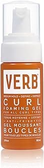 VERB Curl Foaming Gel, 2 fl oz – Frizz Control Foaming Gel - For Waves, Curls and Coils - Defines + Enhances for Medium Hold – Vegan, No Parabens or Harmful Sulfates