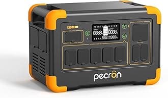 pecronPortable Power Station E1000LFP, 1024Wh LiFePO4 Battery Backup, 1800W Solar Generator Expandable to 4096Wh, Fast Charging Power Station for Emergencies, Camping, RV, Home Use