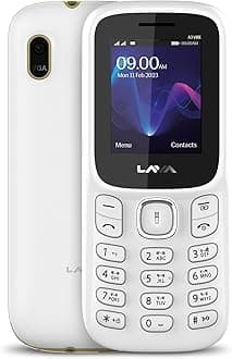 Lava A3 Vibe Dual Sim Keypad Mobile Phone | 1750mAh Big Battery | 1.8" Large Display | 7 Languages Read & Write Support | Vibration Alert (White Beige)
