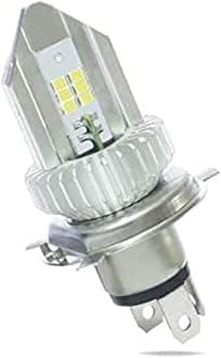 Super HS1 3-Pin LED Headlight Bulb for Bikes & Scooters, 1500 Lumens, 6000K Pure White - Pack of 1 | Proudly Made in INDIA