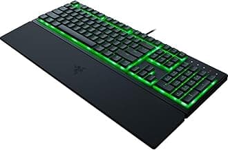Razer Ornata V3 X Gaming Keyboard: Low-Profile Keys - Silent Membrane Switches - UV-Coated Keycaps - Spill Resistant - Chroma RGB Lighting - Ergonomic Wrist Rest - Classic Black