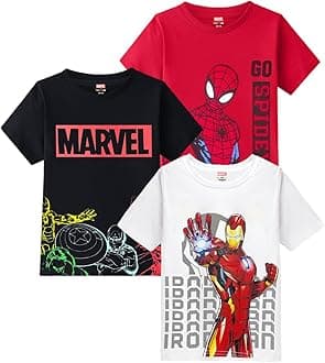 © Marvel Boys Half Sleeves Regular Fit Cotton T-Shirt