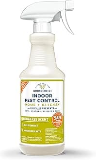 Wondercide - Indoor Pest Control Spray for Home and Kitchen - Ant, Roach, Spider, Fly, Flea, Bug Killer and Insect Repellent - with Natural Essential Oils - Pet and Family Safe — Lemongrass 16 oz
