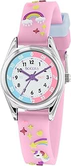 Girls Analogue Classic Quartz Watch with silicone strap TK0145