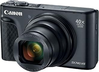 Canon PowerShot SX740 HS, Point and Shoot Digital Camera, Optical Zoom, 4K Video, Black