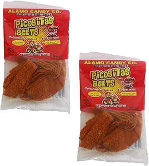 Alamo Candy Xtreme Sour Spiced Picositas Belts, 1.5 Oz (Pack of 2)